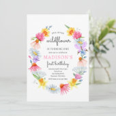 Onze kleine Wildflower Spring Garden Verjaardagsfe Kaart (Staand voorkant)