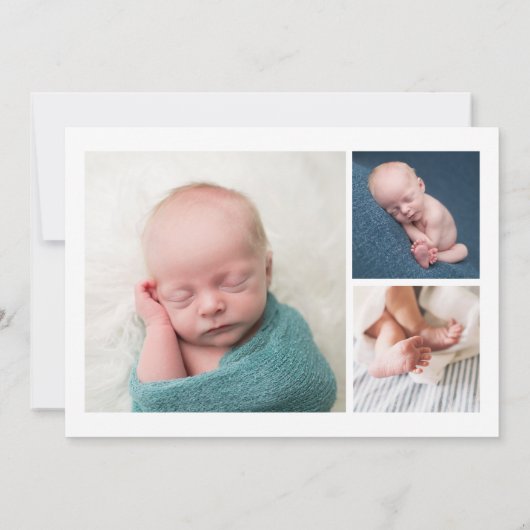 Onze Kleine Wonder Geboorte Aankondiging (Achterkant)