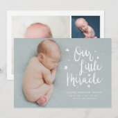 Onze Kleine Wonder Geboorte Aankondiging (Voorkant / Achterkant)