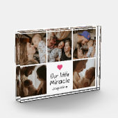 Onze kleine wonder nieuwe ouders Baby fotocollage Fotoblokken (Links)