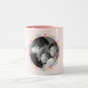 Onze kleine wonder - Roze Baby aangepaste foto / n Tweekleurige Koffiemok