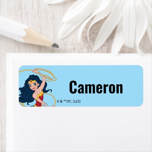 Onze kleine Wonder Woman Kinderen Etiket (Insitu)