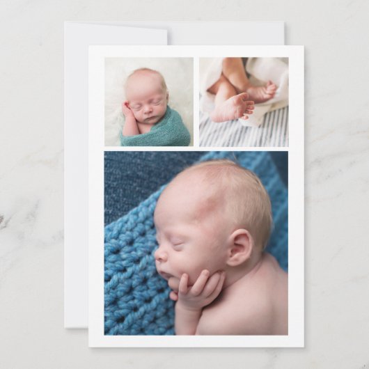 Onze kleine wondersterren geboorte aankondiging (Achterkant)