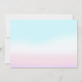 Onze kleine zeemeermin 4th verjaardagsfeestfoto kaart (Achterkant)