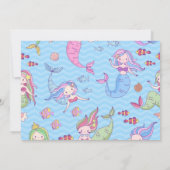 Onze kleine zeemeermin feestuitnodiging -  save the date (Achterkant)