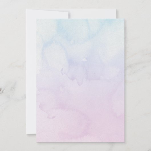 Onze kleine zeemeermin magische verjaardagsfeestje kaart (Achterkant)