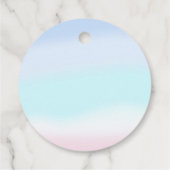 Onze kleine zeemeermin meisje 4th verjaardagsfeest bedankjes labels (Achterkant)