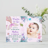 Onze kleine zeemeermin ONEder Het Zee 1e Verjaarda Kaart (Staand voorkant)