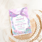 Onze kleine zeemeermin Paarse Blauwgroen verjaarda Kaart