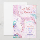 Onze kleine zeemeermin verjaardag kaart (Voorkant / Achterkant)