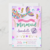 Onze kleine zeemeermin verjaardag kaart (Voorkant)