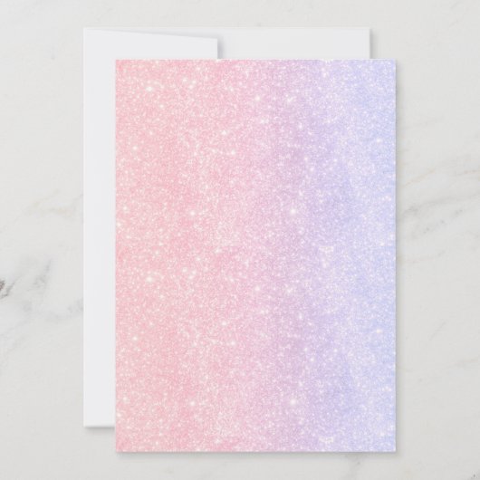 Onze kleine zeemeermin verjaardag kaart (Achterkant)