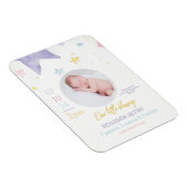 Onze kleine zegen Baby aankondiging Magneet (Rechterzijde)