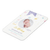 Onze kleine zegen Baby aankondiging Magneet (Linkerzijde)