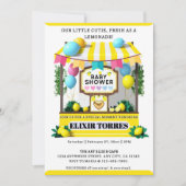 Onze Kleine Zoete Lemonadekraam Baby Shower Kaart (Voorkant)