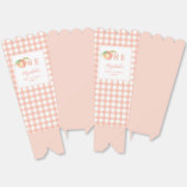 Onze kleine zoete perzik is één Baby eerste verjaa Bedankdoosjes (Ongevouwen)