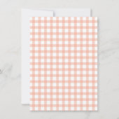 Onze kleine zoete perzik is één Baby eerste verjaa Kaart (Achterkant)