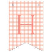 Onze kleine zoete perzik is één Baby eerste verjaa Vlaggetjes (Tweede vlag)