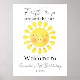 Onze Kleine Zon 1e Verjaardagsfeestje Poster