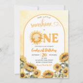 Onze kleine zon is een zomerthema eerste verjaarda kaart (Voorkant)