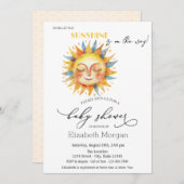 Onze kleine zon, zon, gele Stippen uitnodiging (Voorkant / Achterkant)