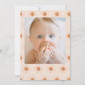 Onze kleine zon zon retro minimale 1e verjaardag kaart (Achterkant)