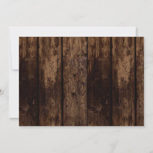 Onze kleine zonnebloem rustieke gele verjaardagsfe kaart (Achterkant)