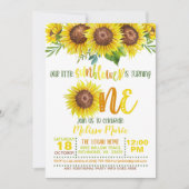 Onze Kleine Zonnebloem verandert ÉÉN Uitnodiging (Voorkant)