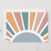 Onze Kleine Zonneschijn 1e Verjaardag Regenboog Fo Kaart (Achterkant)