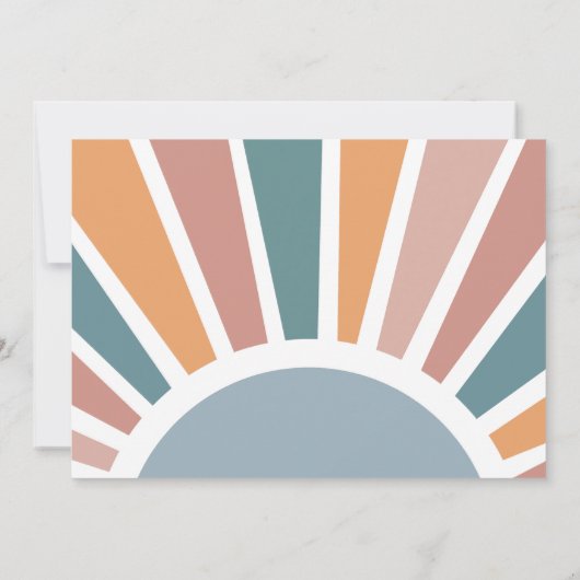 Onze Kleine Zonneschijn 1e Verjaardag Regenboog Fo Kaart (Achterkant)