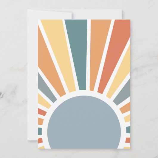 Onze Kleine Zonneschijn 1e Verjaardag Regenboog Pa Kaart (Achterkant)