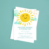 Onze kleine zonneschijn 1ste verjaardag kaart