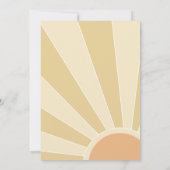 Onze kleine zonneschijn 2e verjaardag regenboog fe kaart (Achterkant)