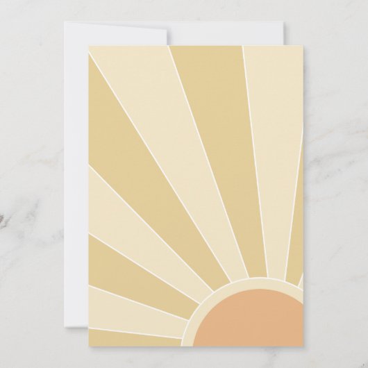 Onze kleine zonneschijn 2e verjaardag regenboog fe kaart (Achterkant)