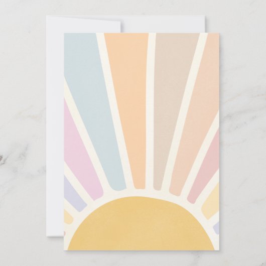 Onze Kleine Zonneschijn 2e Verjaardagsfeest Retro Kaart (Achterkant)