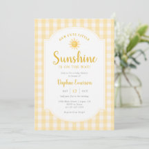 Onze Kleine Zonneschijn Baby Shower
