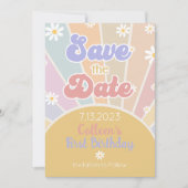 Onze kleine zonneschijn bespaart de datum save the date (Voorkant)