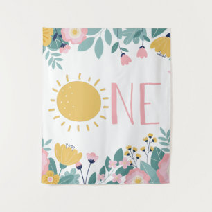 Onze Kleine Zonneschijn Boho Bloem ONE Wandkleed