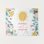 Onze Kleine Zonneschijn Boho Bloemige EEN Wandkleed (Voorkant (horizontaal))