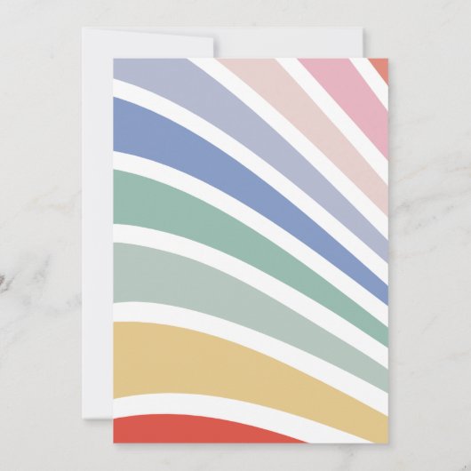 Onze kleine zonneschijn Boho regenboog 1e verjaard Kaart (Achterkant)