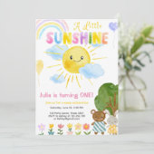 Onze kleine zonneschijn Boho regenboog eerste verj Kaart (Staand voorkant)