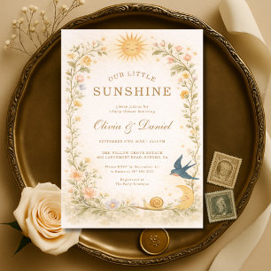 Onze Kleine Zonneschijn Couples Baby Shower Kaart