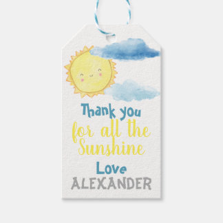 Onze kleine zonneschijn Dank u Cadeau Label Cadeaulabel