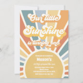 Onze kleine zonneschijn draait een eerste verjaard kaart (Voorkant)