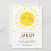 Onze kleine zonneschijn | Eerste verjaardag Kaart (Voorkant)