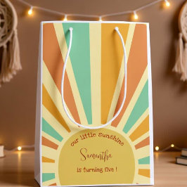 Onze kleine zonneschijn grote zon met roggen verja medium cadeauzakje