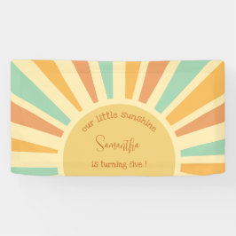 Onze kleine zonneschijn grote zon met roggen verja spandoek