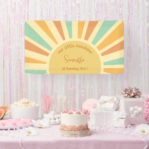 Onze kleine zonneschijn grote zon met roggen verja spandoek