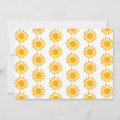 Onze kleine zonneschijn is een 1e verjaardag foto kaart (Achterkant)