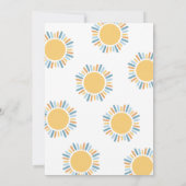 Onze kleine zonneschijn jongen 1e verjaardag kaart (Achterkant)